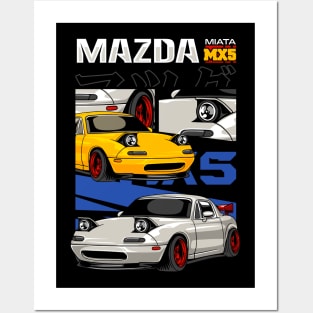 Mazda MX5 Posters and Art